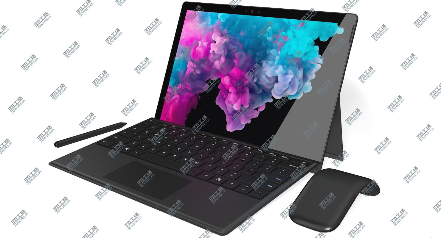images/goods_img/202105072/3D Microsoft Surface Pro 6 - Type Covers & Mouse & Pen All Colors (Rigged & Animated)/2.jpg